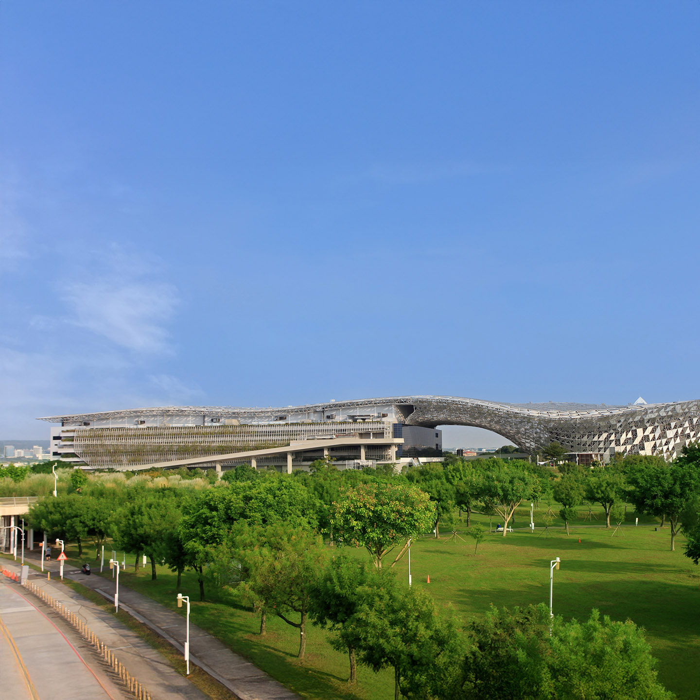 國際會展中心實景拍攝經電腦修飾